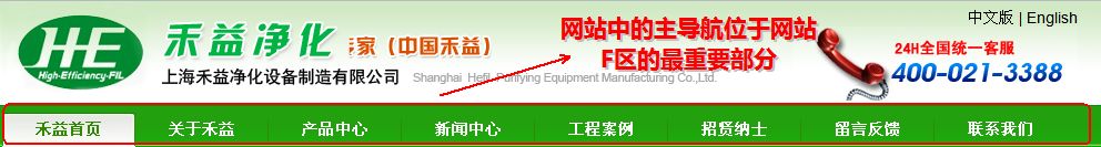解析四大导航在优化网站中有什么作用